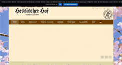 Desktop Screenshot of hotel-hessischer-hof.com