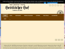 Tablet Screenshot of hotel-hessischer-hof.com